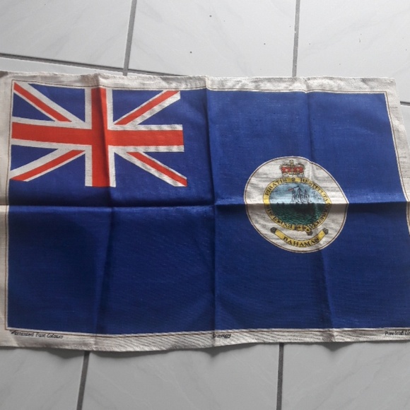 Unique Vintage "Bahamas" flag kitchen towel - Picture 6 of 8